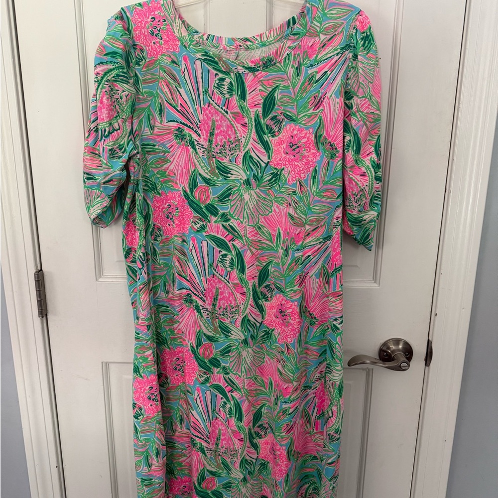 Lilly Pulitzer Pink and Green Patterned Dress - NEW WITH TAGS!
